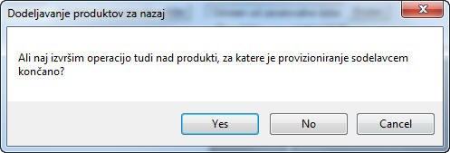 Spreminjanje verzije za neaktivne produkte